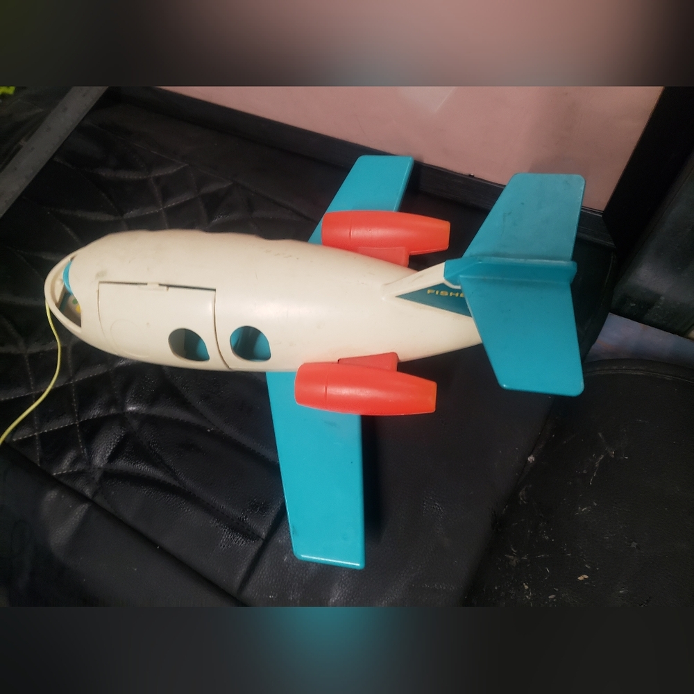 ✈️ Vintage 1970-72 Fisher-Price Little People Jet Airliner #462 + 2 Bonus (3PC.) - Picture 6 of 14
